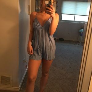 Blue romper